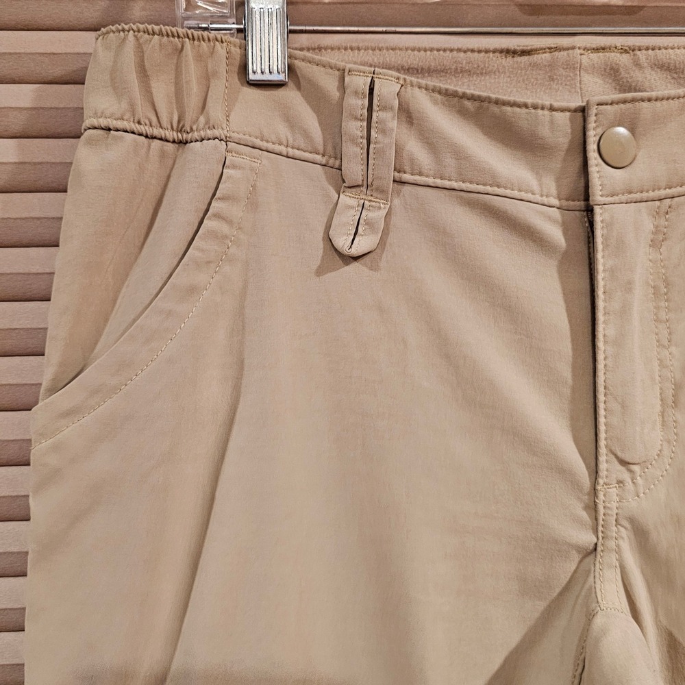 Duluth Trading Co Dry on the Fly Cargo Pants Womens 6x33 Tan Hiking Stretch - Picture 2 of 8